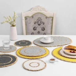 The Jute Table Küche & Esszimmer-Sansibar Apparel Home Decor - Exotischer Inselstil