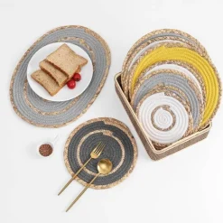 The Jute Table Küche & Esszimmer-Sansibar Apparel Home Decor - Exotischer Inselstil