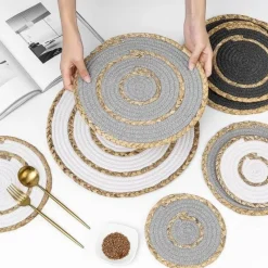 The Jute Table Küche & Esszimmer-Sansibar Apparel Home Decor - Exotischer Inselstil