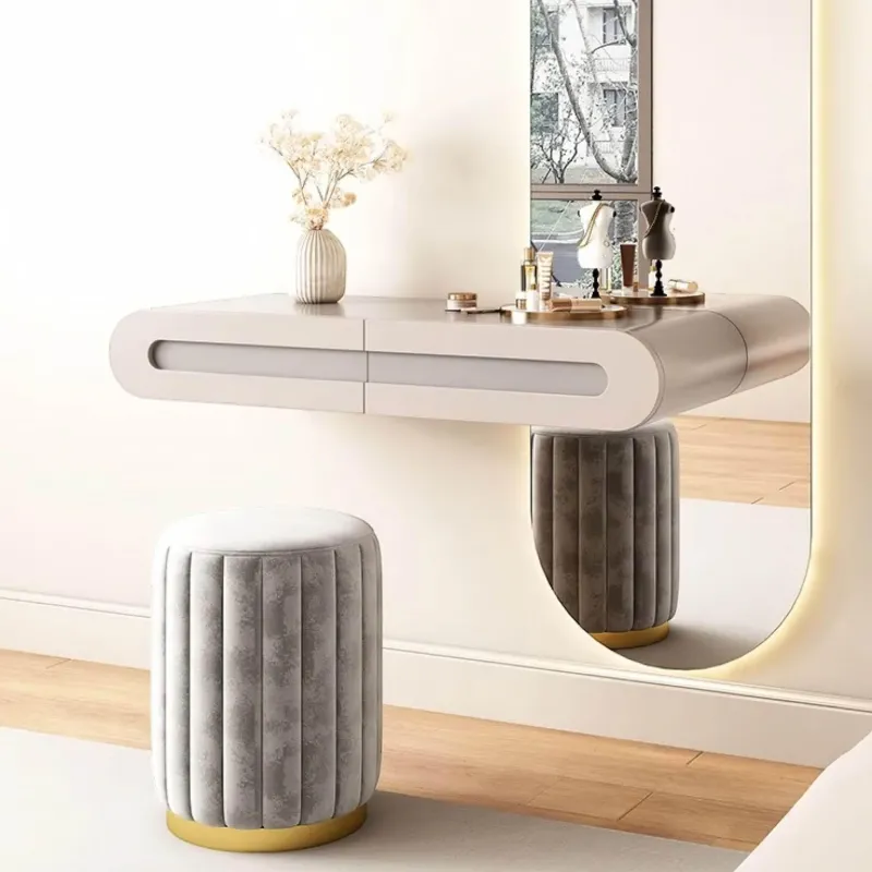 The Lounge Loft Möbel-Sante Frisiertisch mit Spiegel – Stilvoller Schminktisch für elegantes Wohndekor