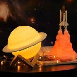 Comfort u0026 Style Beleuchtung-Saturn Space Lamp - LED Galaxy Night Light