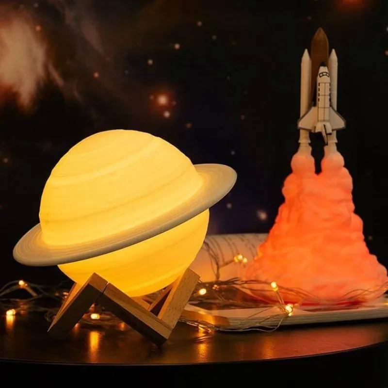Comfort u0026 Style Beleuchtung-Saturn Space Lamp - LED Galaxy Night Light