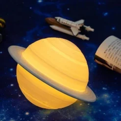 Comfort u0026 Style Beleuchtung-Saturn Space Lamp - LED Galaxy Night Light