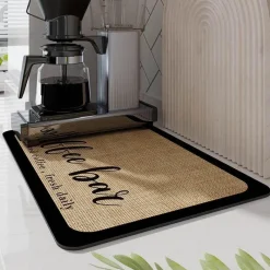 Tom Küche & Esszimmer-Saugfähige Abtropfmatte – Kaffeematte für die Küchentheke