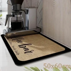 Tom Küche & Esszimmer-Saugfähige Abtropfmatte – Kaffeematte für die Küchentheke