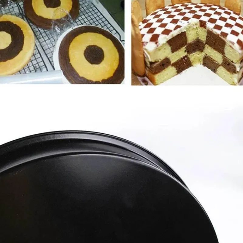 Tom Küche & Esszimmer-Schachbrett-Kuchenform-Set – 3-teiliger antihaftbeschichteter Backteiler