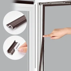 The Decor Haven Heimwerkzeuge-Schalldichter Schaumstoff-Fensterdichtungsstreifen - Geräuschreduzierende Isolierung