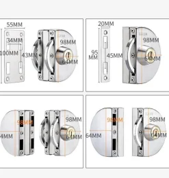 Comfort u0026 Style Gadgets Für Zuhause-Schiebetürschloss aus Edelstahl - Sicherheitsglastürschloss