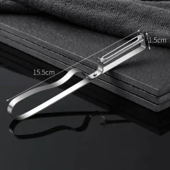 Tom Küche & Esszimmer-Schäler aus Edelstahl – Multifunktionales Küchengerät mit leicht zu reinigendem Design