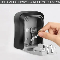 Comfort u0026 Style Gadgets Für Zuhause-Schließfach zur Aufbewahrung von Kombinationsschlüsseln – wetterfester 4-stelliger Sicherheitssafe