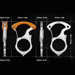 The Outdoor Vault Outdoor-Gadgets|Heimwerkzeuge-Schlüsselanhänger-Multitool – Vielseitiges Abenteuer-Accessoire