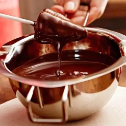 Tom Küche & Esszimmer-Schmelztiegel aus Edelstahl – langer Griff für die Herstellung von Wachs, Butter, Schokolade, Kerzen und Seife