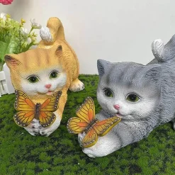 The Decor Haven Outdoor & Garten|Beleuchtung-Schmetterlingsharzlampe – Einzigartige dekorative Beleuchtung für Zuhause