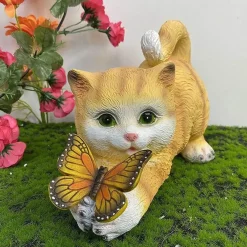 The Decor Haven Outdoor & Garten|Beleuchtung-Schmetterlingsharzlampe – Einzigartige dekorative Beleuchtung für Zuhause