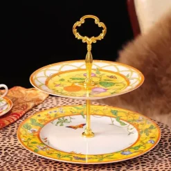 Feast u0026 Flair Küche & Esszimmer-Schmetterlings-Küchengeschirr-Set – Kaffeetassen, Untertassen, Kaffeekanne, Milchkännchen, Zuckerdose, Kuchenteller