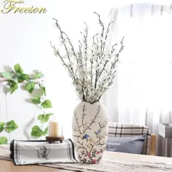 Feast u0026 Flair Küche & Esszimmer-Schmetterlingsvase aus Porzellan – elegantes florales Keramikdekor