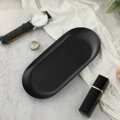 Tom Küche & Esszimmer-Schmucktablett aus Edelstahl – Schreibtisch-Organizerplatte