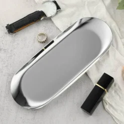 Tom Küche & Esszimmer-Schmucktablett aus Edelstahl – Schreibtisch-Organizerplatte