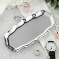 Tom Küche & Esszimmer-Schmucktablett aus Edelstahl – Schreibtisch-Organizerplatte