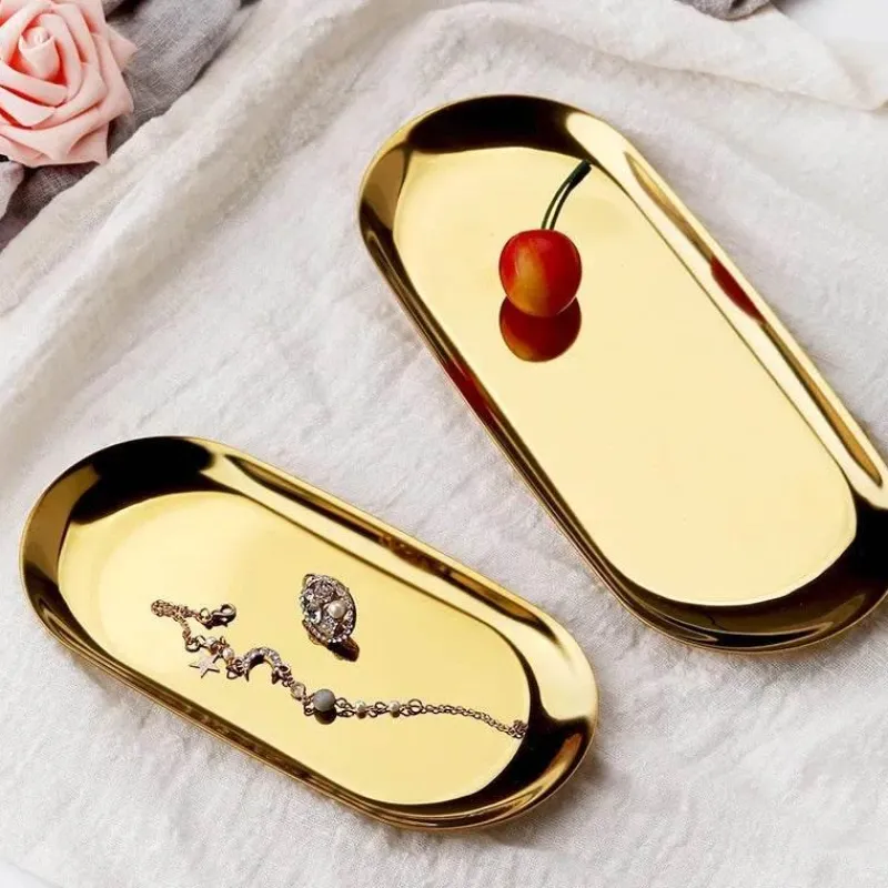 Tom Küche & Esszimmer-Schmucktablett aus Edelstahl – Schreibtisch-Organizerplatte