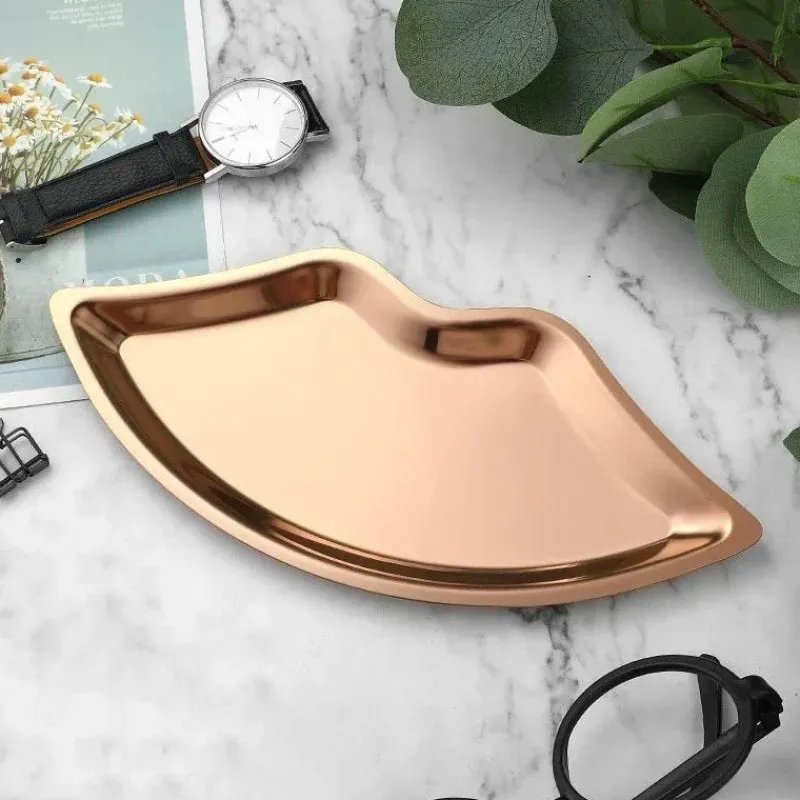 Tom Küche & Esszimmer-Schmucktablett aus Edelstahl – Schreibtisch-Organizerplatte