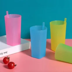 Little Nest Küche & Esszimmer-Schnabeltasse für Kinder mit integriertem Strohhalm – Easy Drink Mug
