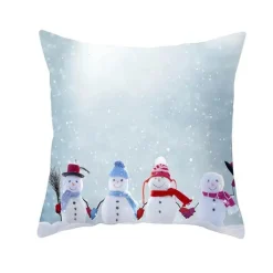 The Cushion Corner Bettzeug-Schneemann Kissenbezug - Winter Weihnachtsdekoration
