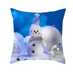 The Cushion Corner Bettzeug-Schneemann Kissenbezug - Winter Weihnachtsdekoration