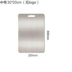 Tom Küche & Esszimmer-Schneidebrett aus Edelstahl – robuster Hackklotz für Obst, Gemüse und Fleisch