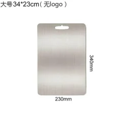 Tom Küche & Esszimmer-Schneidebrett aus Edelstahl – robuster Hackklotz für Obst, Gemüse und Fleisch