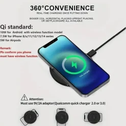 Decor Gadgets Für Zuhause-Schneller kabelloser Ladeständer - Tischladegerät für Mobiltelefone