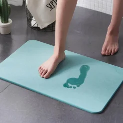 The Blissful Bath Badezimmer-Schnelltrocknende, rutschfeste Badematte – schnelltrocknender Badezimmerteppich