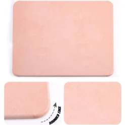 The Blissful Bath Badezimmer-Schnelltrocknende, rutschfeste Badematte – schnelltrocknender Badezimmerteppich