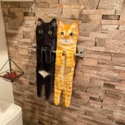 Tranquil Waters Badezimmer-Schnelltrocknende, weiche Katzenhandtücher – saugfähige Handtücher für Haustiere