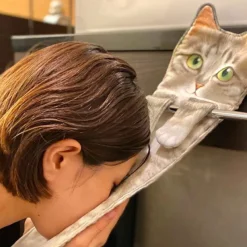 Tranquil Waters Badezimmer-Schnelltrocknende, weiche Katzenhandtücher – saugfähige Handtücher für Haustiere