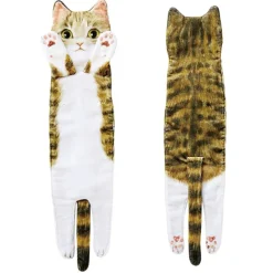 Tranquil Waters Badezimmer-Schnelltrocknende, weiche Katzenhandtücher – saugfähige Handtücher für Haustiere