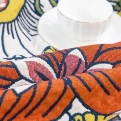 Wrap u0026 Relax Bettzeug-Schnelltrocknendes Badetuch aus Gaze mit Blumenmotiv, 80 x 160 cm, saugfähig, weich