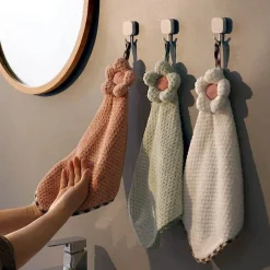 Tom Küche & Esszimmer-Schnelltrocknendes Küchentuch aus Korallenfleece mit Sonnenblumen-Design – sehr saugfähig und weich