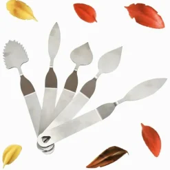 Tom Küche & Esszimmer-Schokoladenblattmesser – Fondant-Dekorationswerkzeug aus Edelstahl