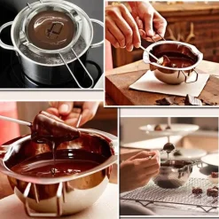 Tom Küche & Esszimmer-Schokoladenschmelztopf – Edelstahl-Backutensil