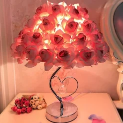 Bright Accents Beleuchtung-Schreibtischlampe aus Rosenkristall – elegante Akzentbeleuchtung für die Inneneinrichtung