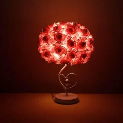 Bright Accents Beleuchtung-Schreibtischlampe aus Rosenkristall – elegante Akzentbeleuchtung für die Inneneinrichtung