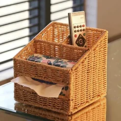 Feast u0026 Flair Küche & Esszimmer-Schreibtisch-Organizer – Aufbewahrungsbehälter für Taschentücher und Stiftehalter