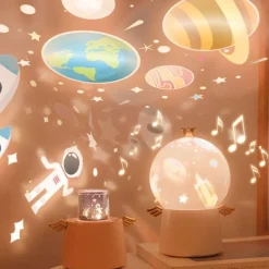 The Light Loft Beleuchtung-Schutzengel-Projektorlampe – Sternennacht-Entspannungslicht