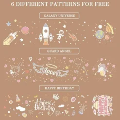 The Light Loft Beleuchtung-Schutzengel-Projektorlampe – Sternennacht-Entspannungslicht