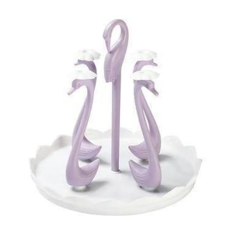 Brew Bliss Küche & Esszimmer-Schwanenglasbecher mit automatischem Abtropfsieb – Elegantes Trinkgeschirr