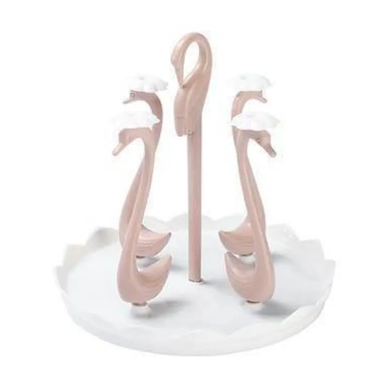 Brew Bliss Küche & Esszimmer-Schwanenglasbecher mit automatischem Abtropfsieb – Elegantes Trinkgeschirr