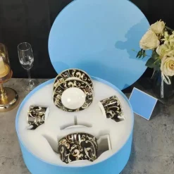 Feast u0026 Flair Küche & Esszimmer-Schwarzes Einhorn-Geschirrset – Elegantes Küchengeschirr