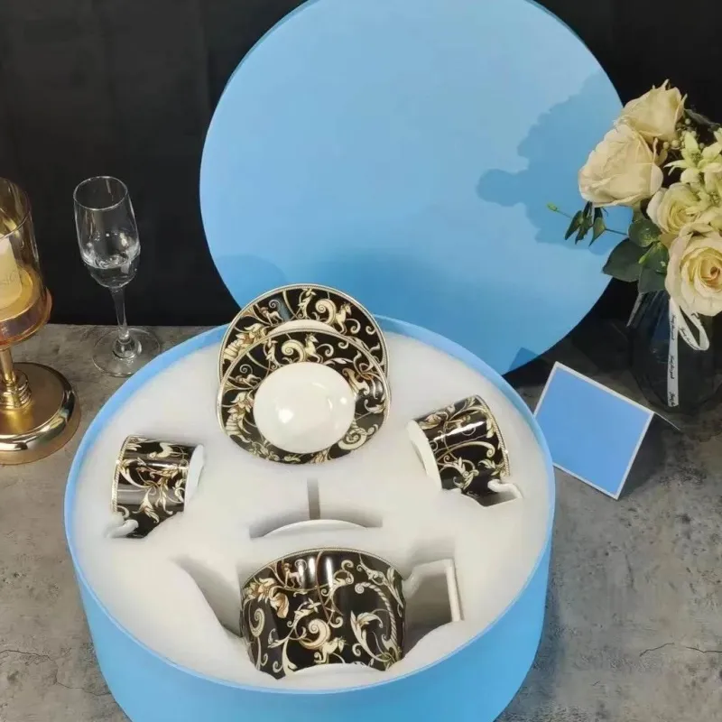 Feast u0026 Flair Küche & Esszimmer-Schwarzes Einhorn-Geschirrset – Elegantes Küchengeschirr