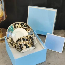 Feast u0026 Flair Küche & Esszimmer-Schwarzes Einhorn-Geschirrset – Elegantes Küchengeschirr